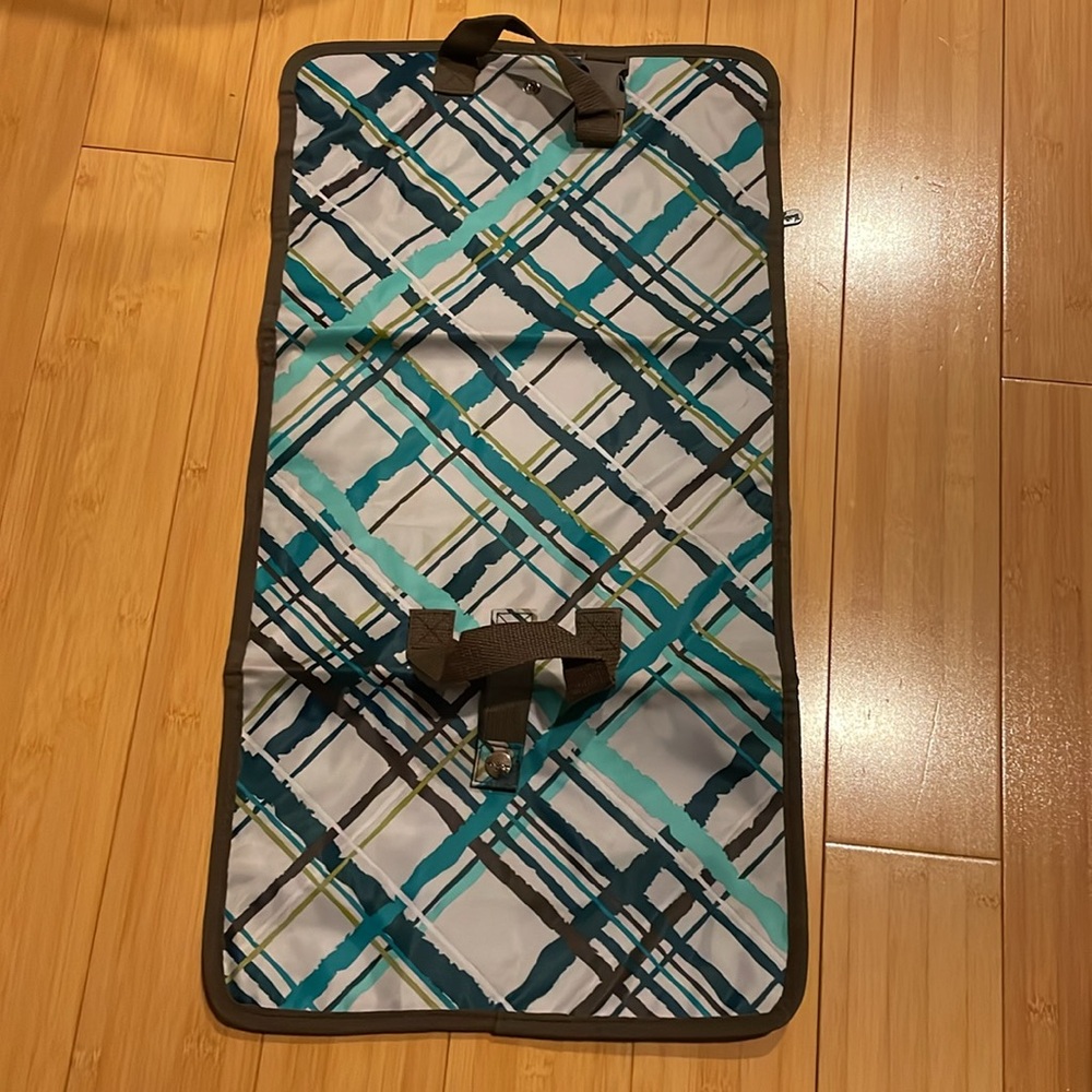Thirty-one Uptown Jewelry Bag hanging organizer NWOT Sea Plaid - Picture 3 of 6